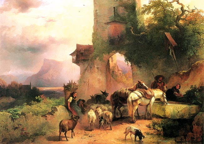 http://bilder.antiksalzburg.at/bildergalerie/Gauermann/Gauermann/5792_19_Passeytor.jpg